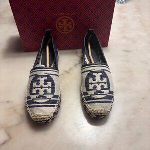 Tory Burch Logo Jacquard Two-Toned Espadrilles